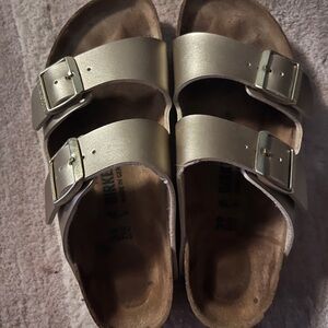 Gold Birkenstocks, EUC, 39